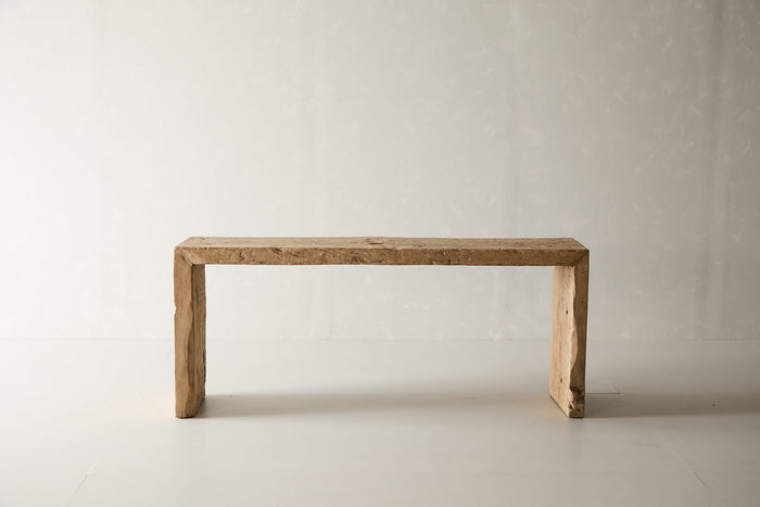 Vintage Pine Waterfall Console - Circa 1945