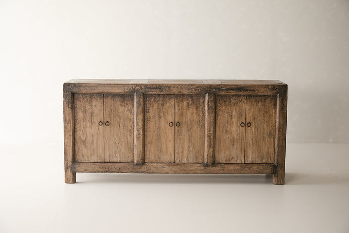 Vintage 6-Door Elm Sideboard AH.117 - Circa 1905