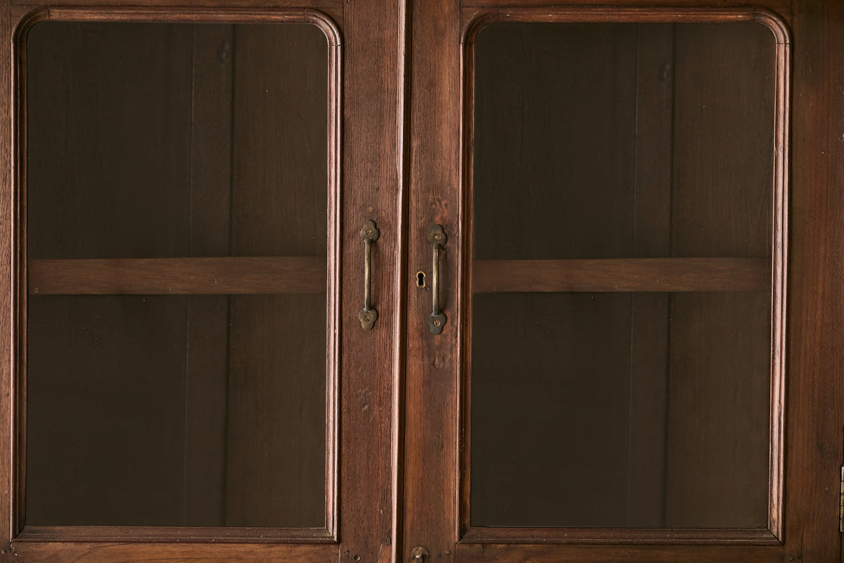 Vintage Two-Part Teak Cabinet T.036
