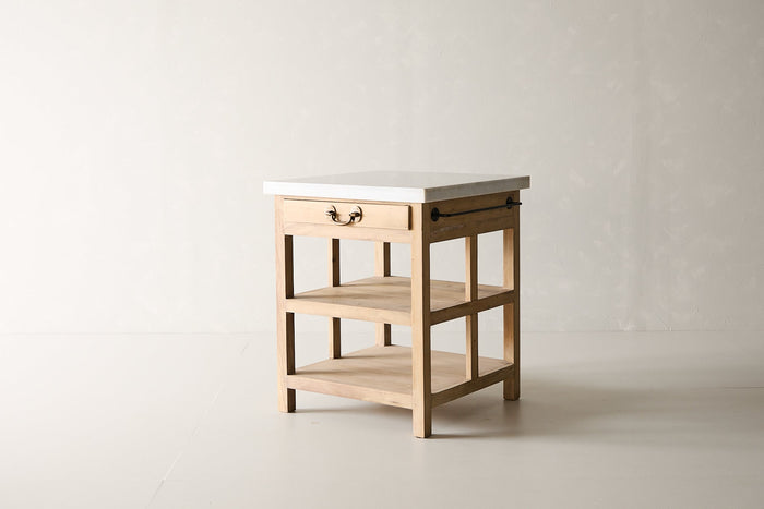Mari Square Kitchen Marble Island