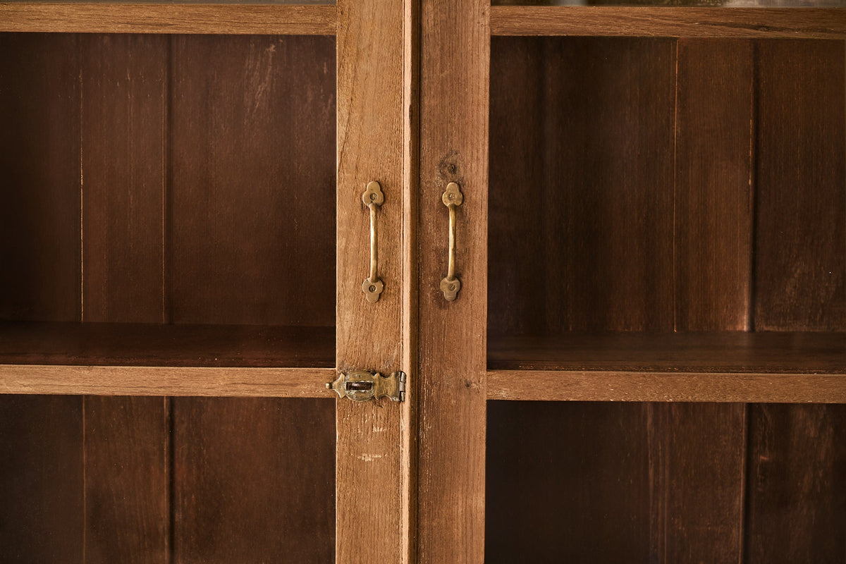 Vintage Teak and Glass Cabinet T.029