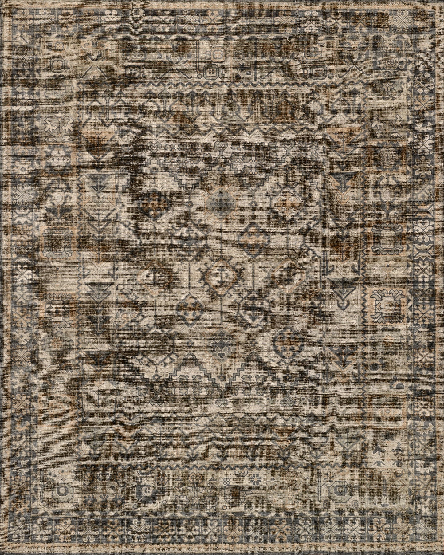 Heirloom Bone/Charcoal Rug