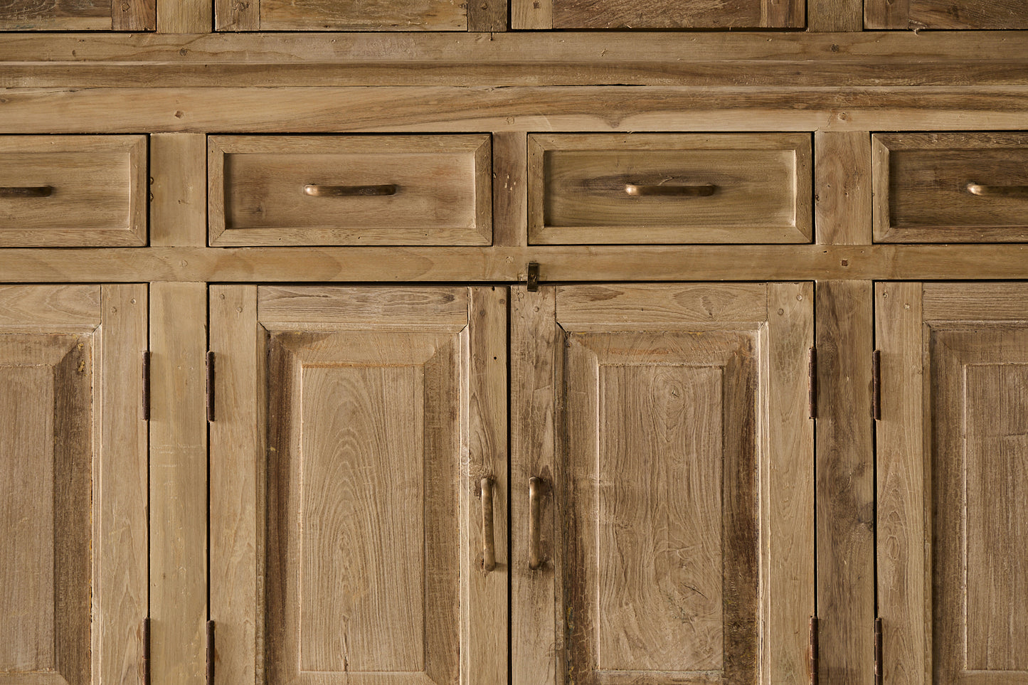 Vintage Two Part Library Cabinet