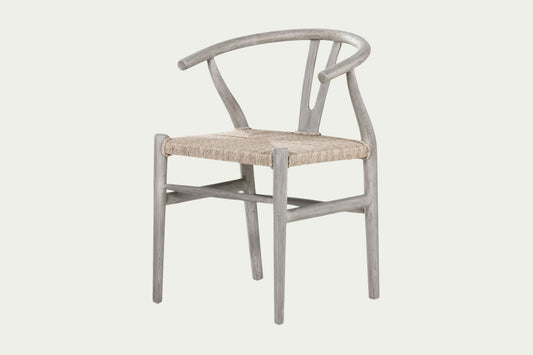(OWJLAN-168A) Harmony Dining Chair, Weathered Grey Teak 22x 23x 32