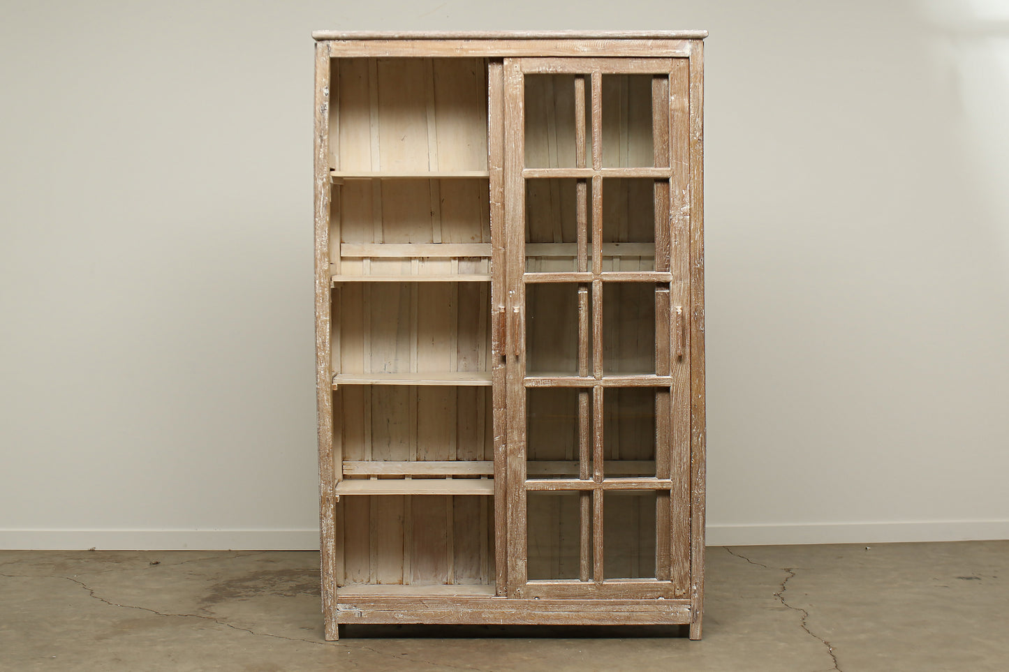 (LHC048) Vintage Teak Showcase 36x84