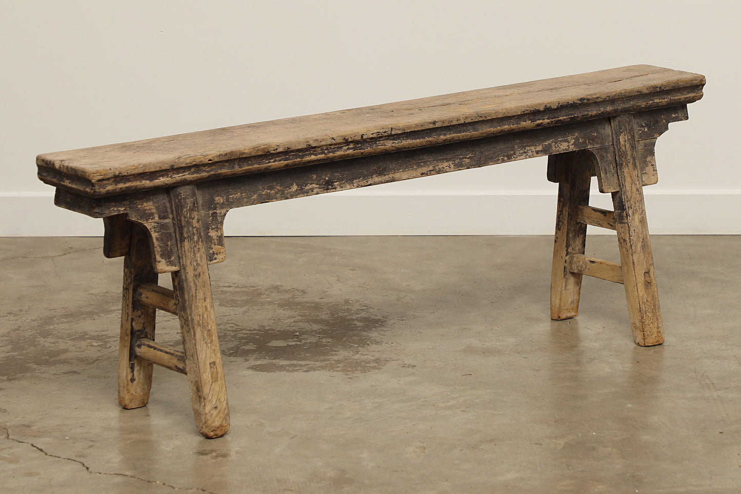 (GAS009) Vintage Elm Bench - Circa 1940 (53x7x19)