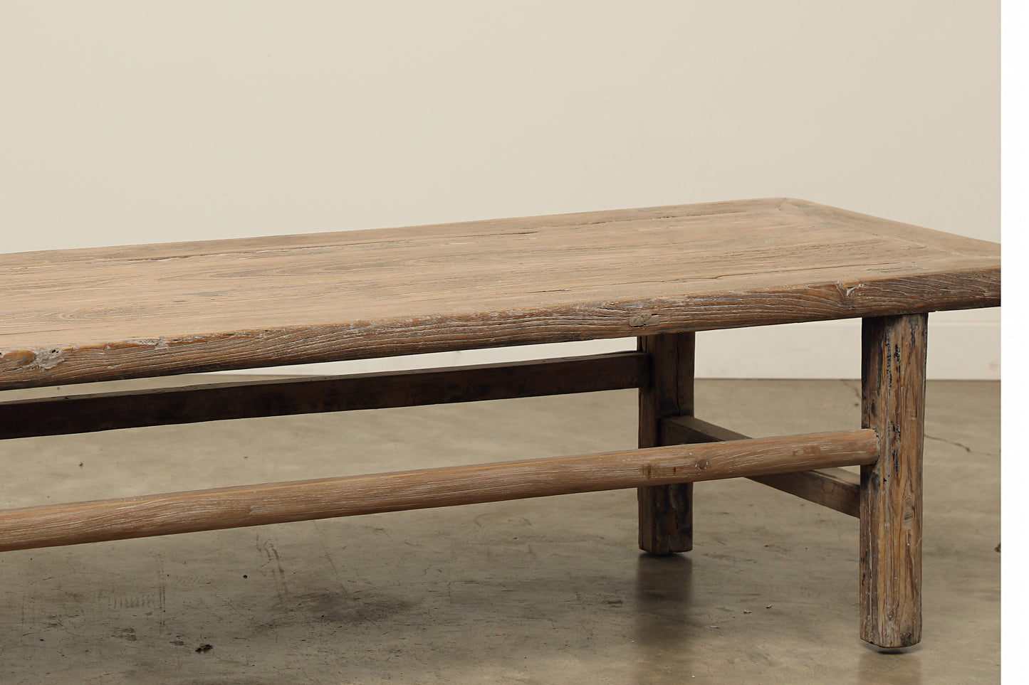 Vintage Elm Coffee Table - Circa 1900