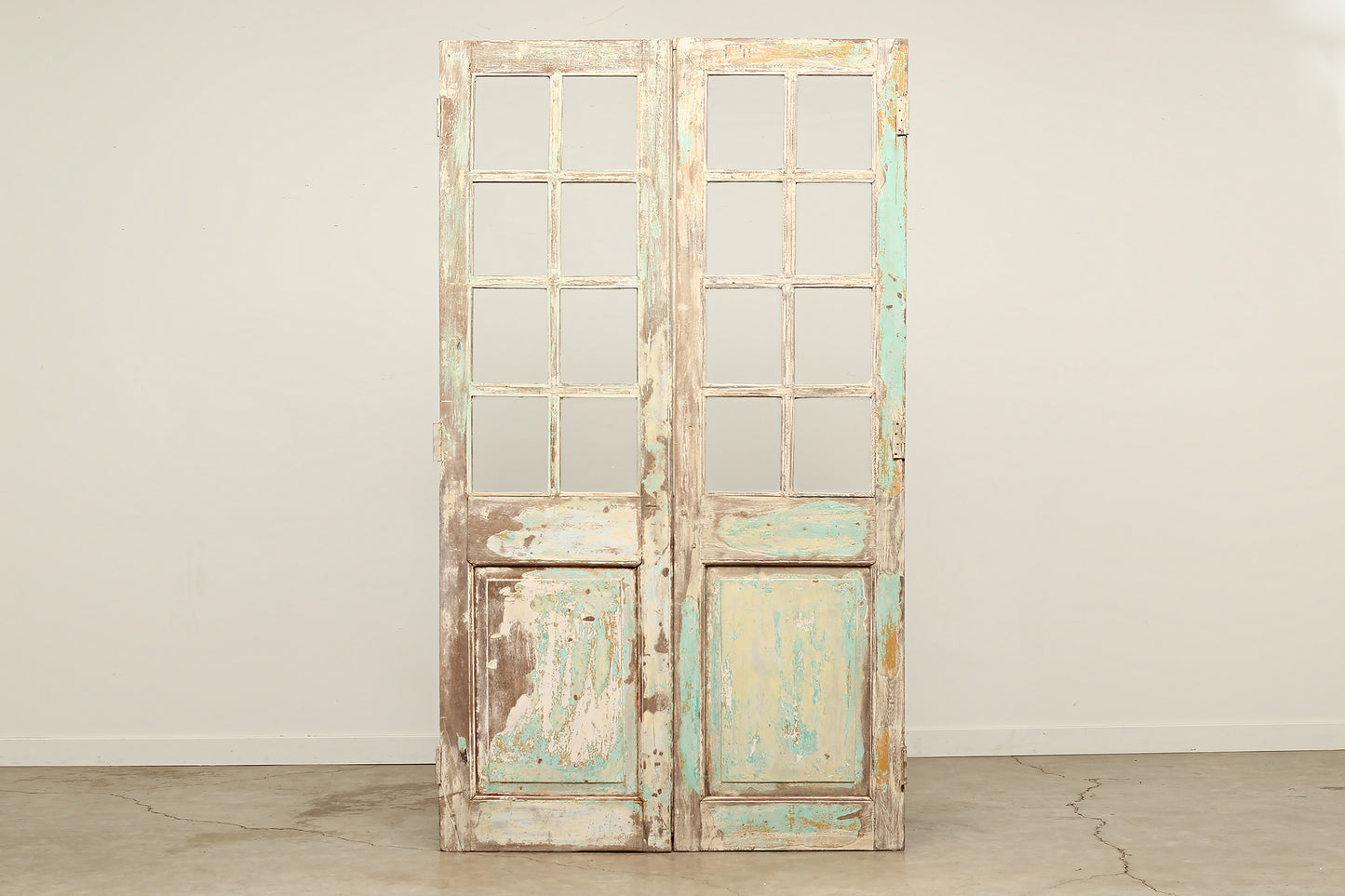 Vintage Painted Teak Door D1.CXLII