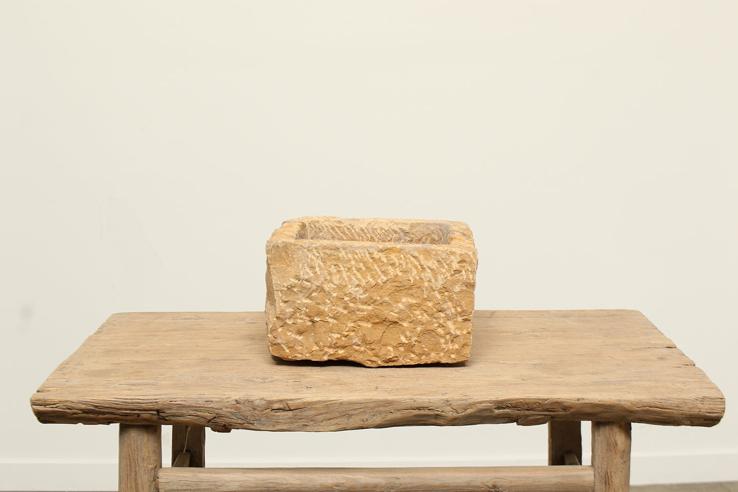 (PP226-P2) Vintage Jaisalmer Stone Planter