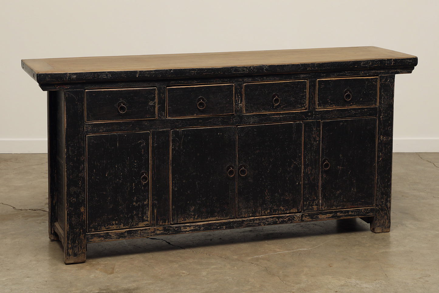 (GAS054) Vintage Poplar Sideboard - Circa 1850 (70x17x33)