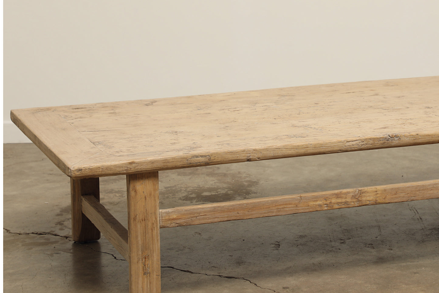 (GAS029) Vintage Poplar Coffee Table - Circa 1940 (79x33x18)