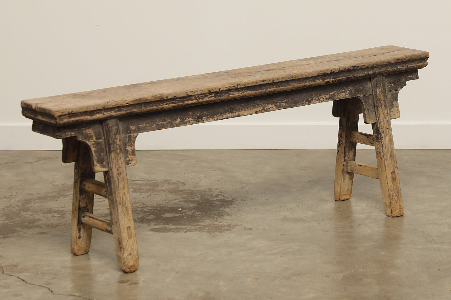 (GAS009) Vintage Elm Bench - Circa 1940 (53x7x19)