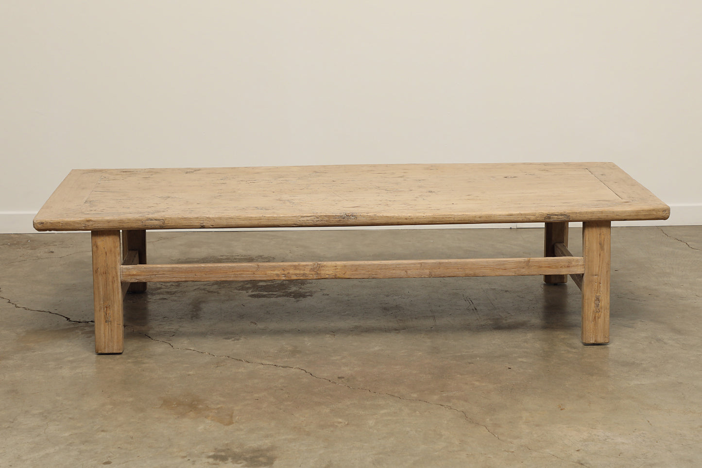 (GAS029) Vintage Poplar Coffee Table - Circa 1940 (79x33x18)