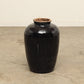 (GAV015) Vintage Black Porcelain Pot - Circa 1940 (16x16x24)