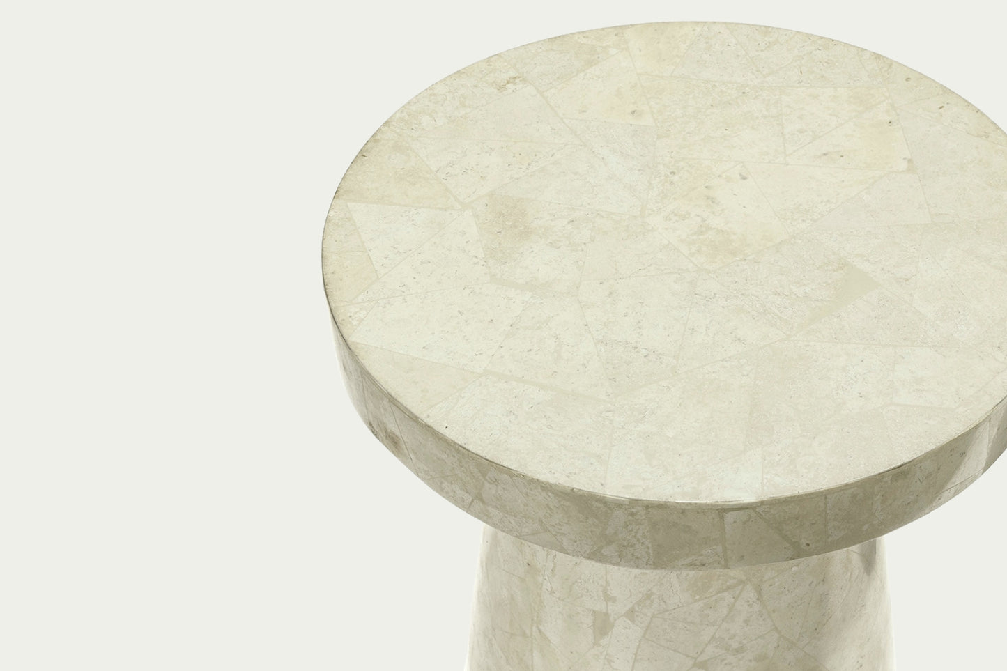 Naples Short Stone Side Table