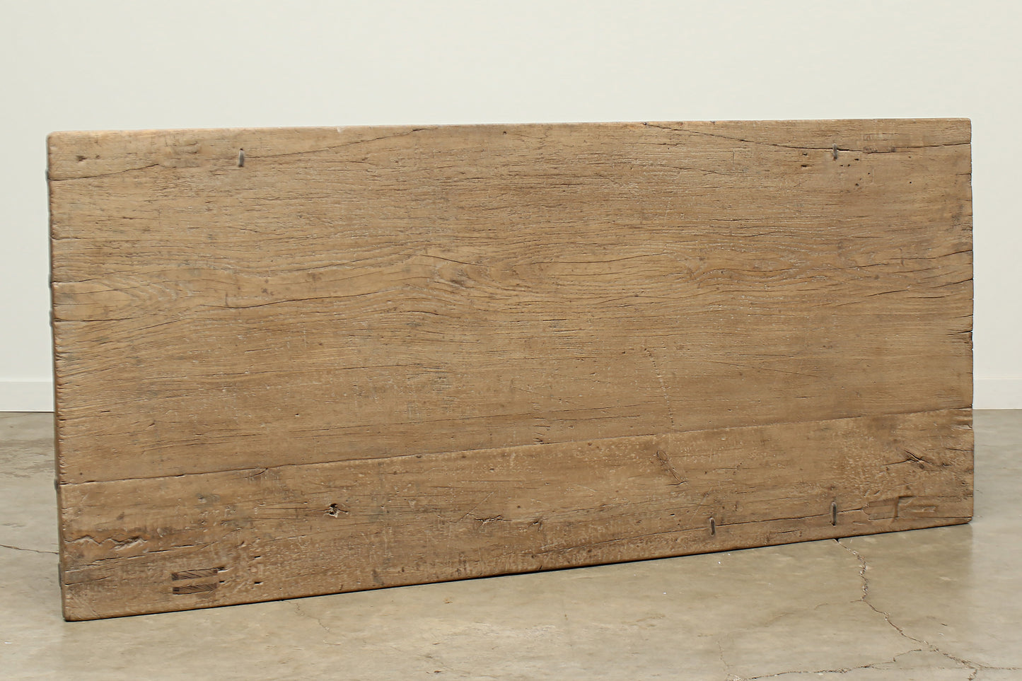 (GAQ068) Vintage Elm Coffee Table - Circa 1850 (81x35x18)