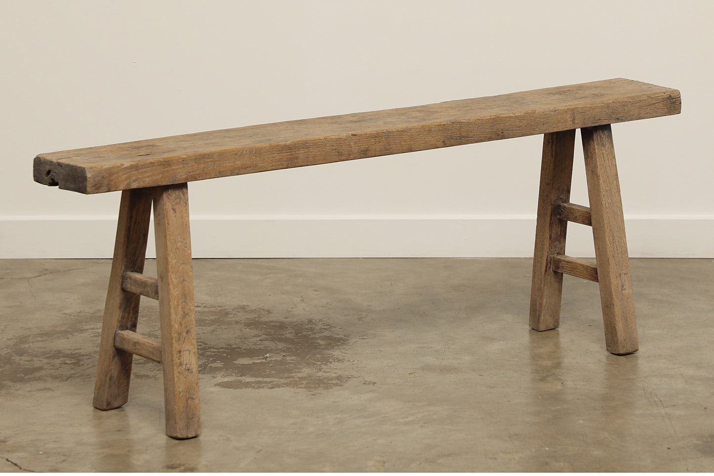 (GAS019) Vintage Elm Bench - Circa 1940 (53x7x20)