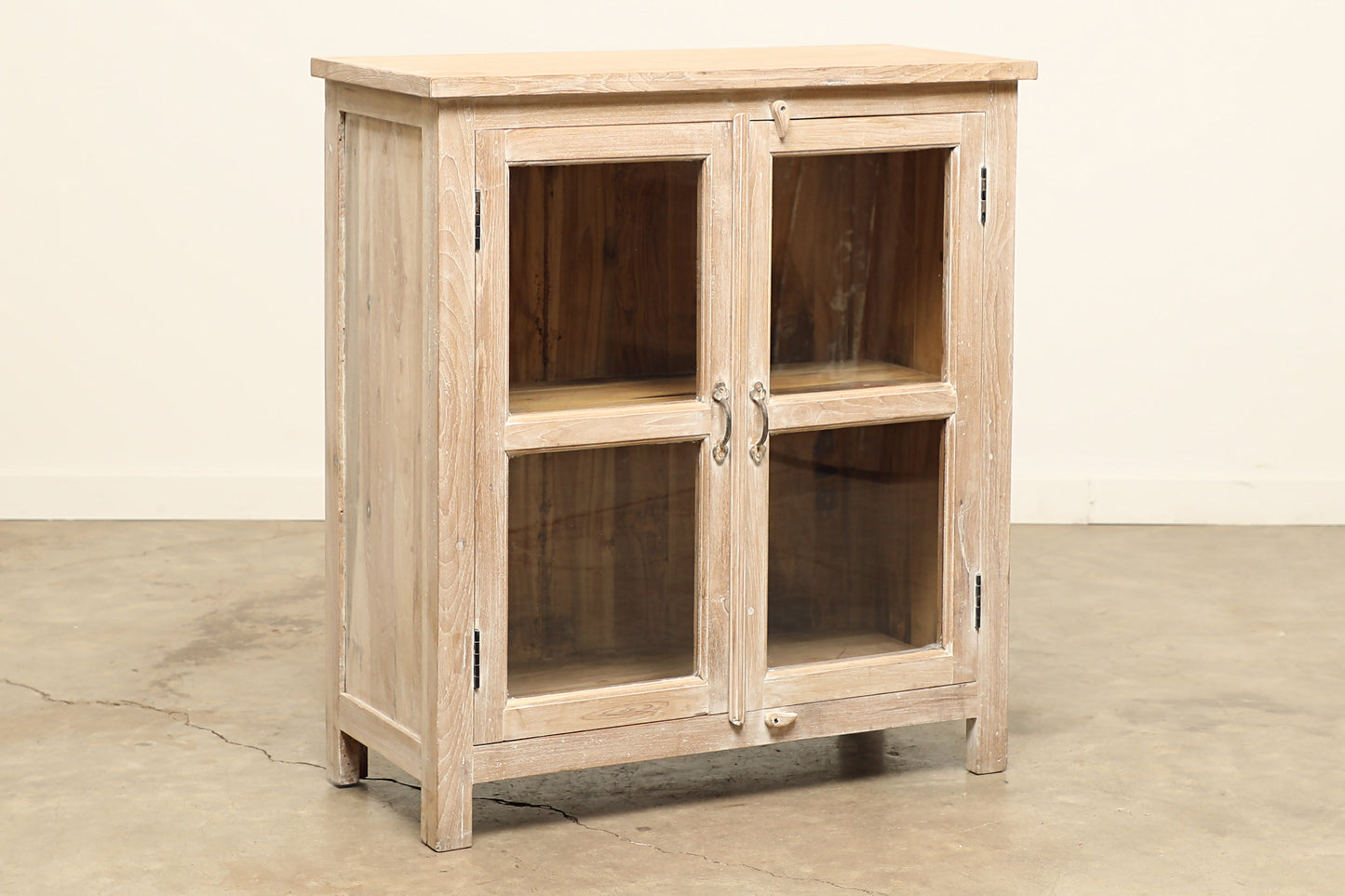 (SCG057) Vintage Glass Cabinet (36x16x40)