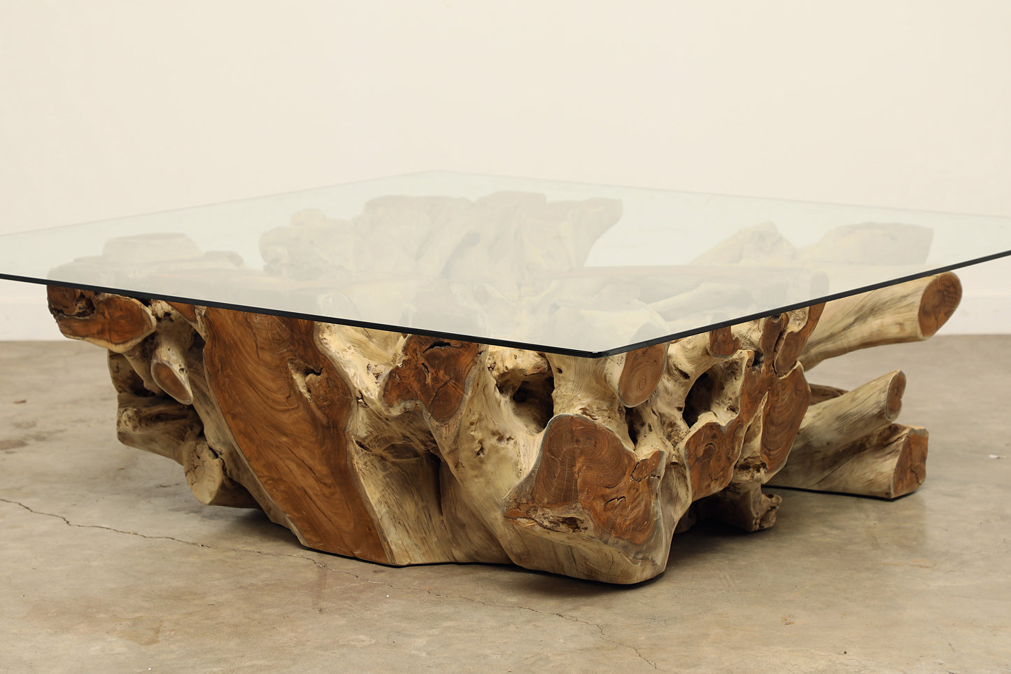 (SPTB1864-G10) Teak Root Coffee Table (48x48x18)