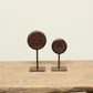 (PP044) Vintage Iron Weights on stand S/2