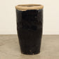 (GAV086) Vintage Black Porcelain Pot - Circa 1960 (22x22x38)