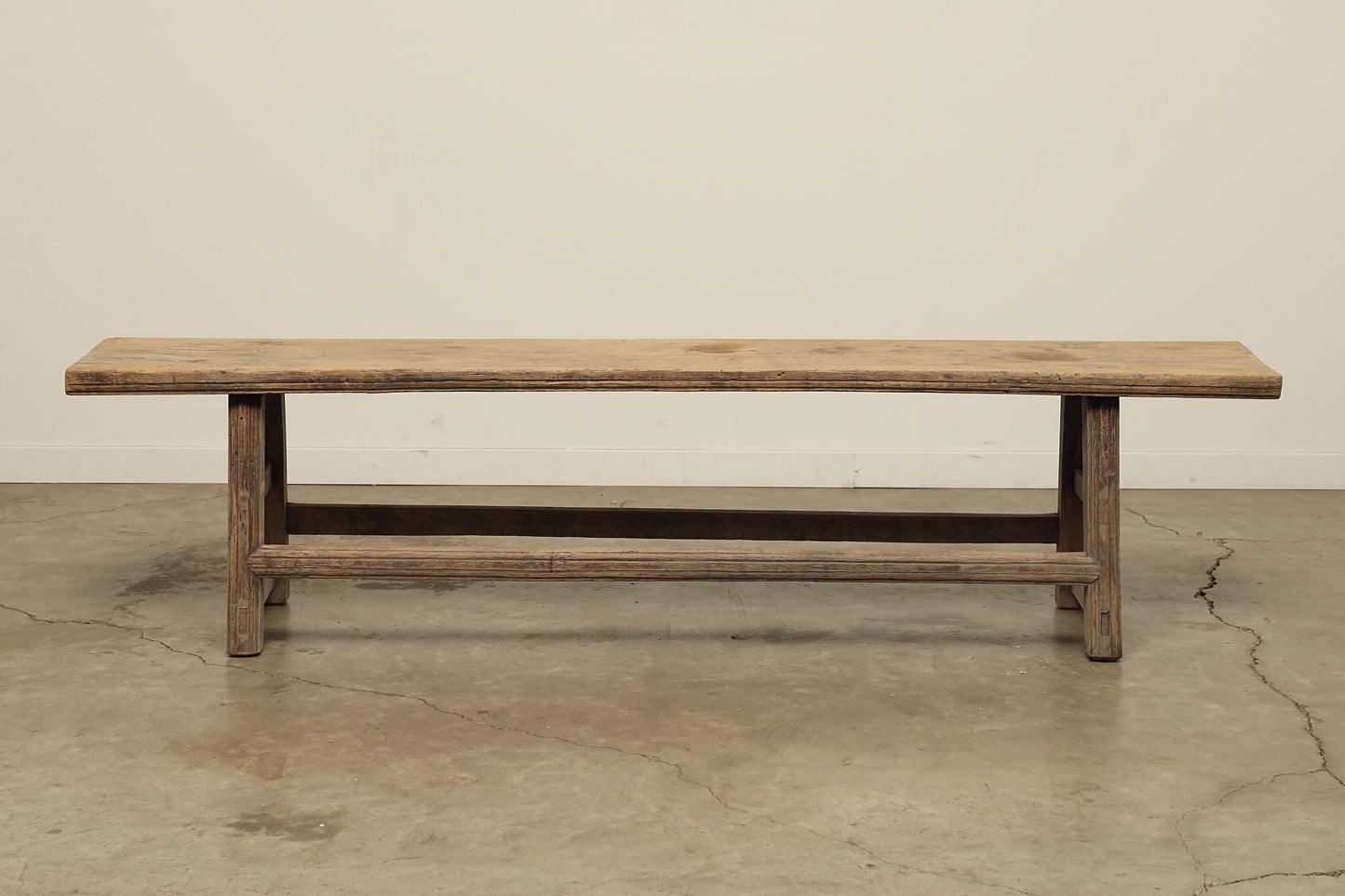 Vintage Elm Bench - Circa 1800
