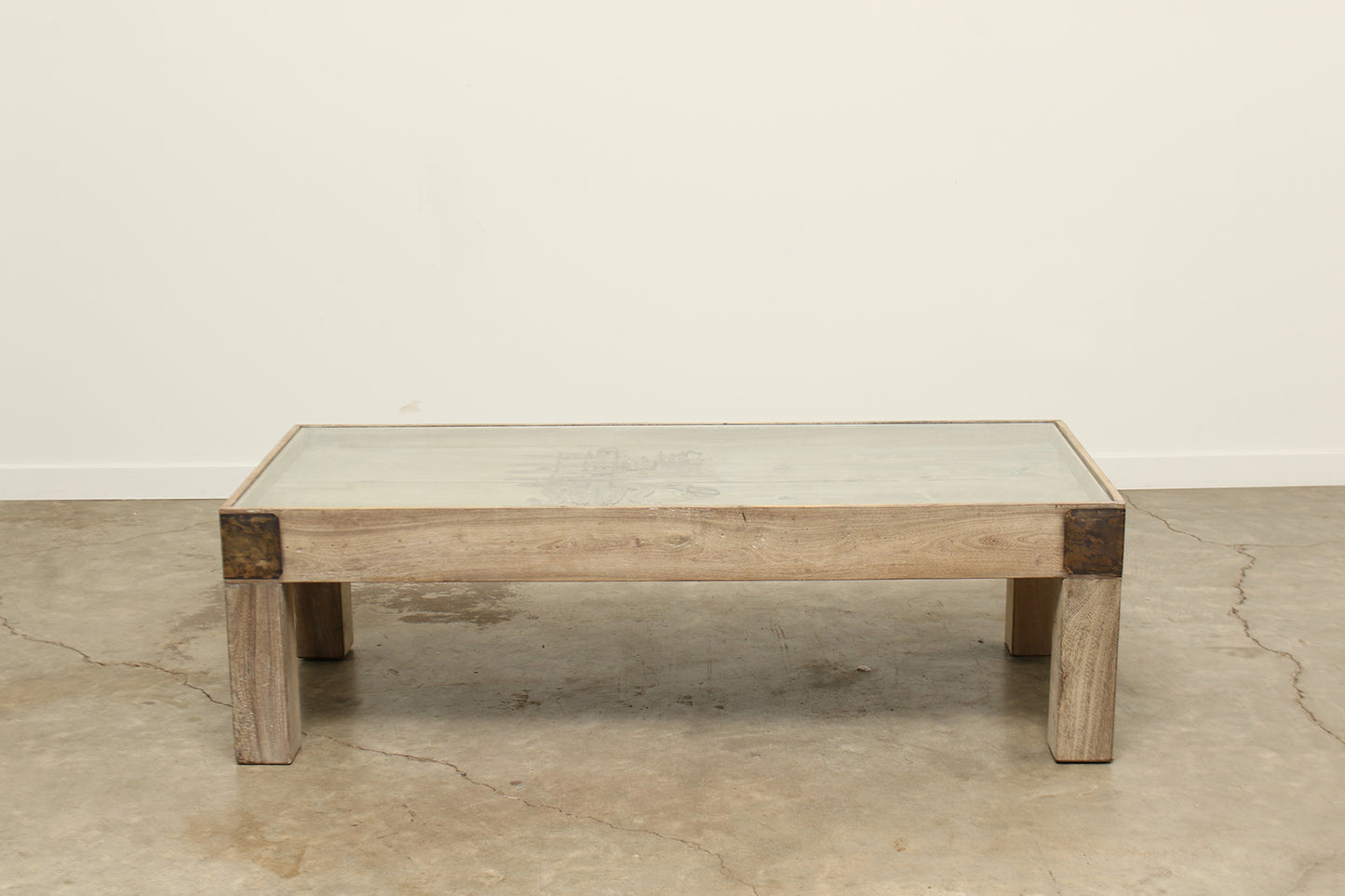 (PP182 ) Vintage Kerala Coffee Table (64x24x18)