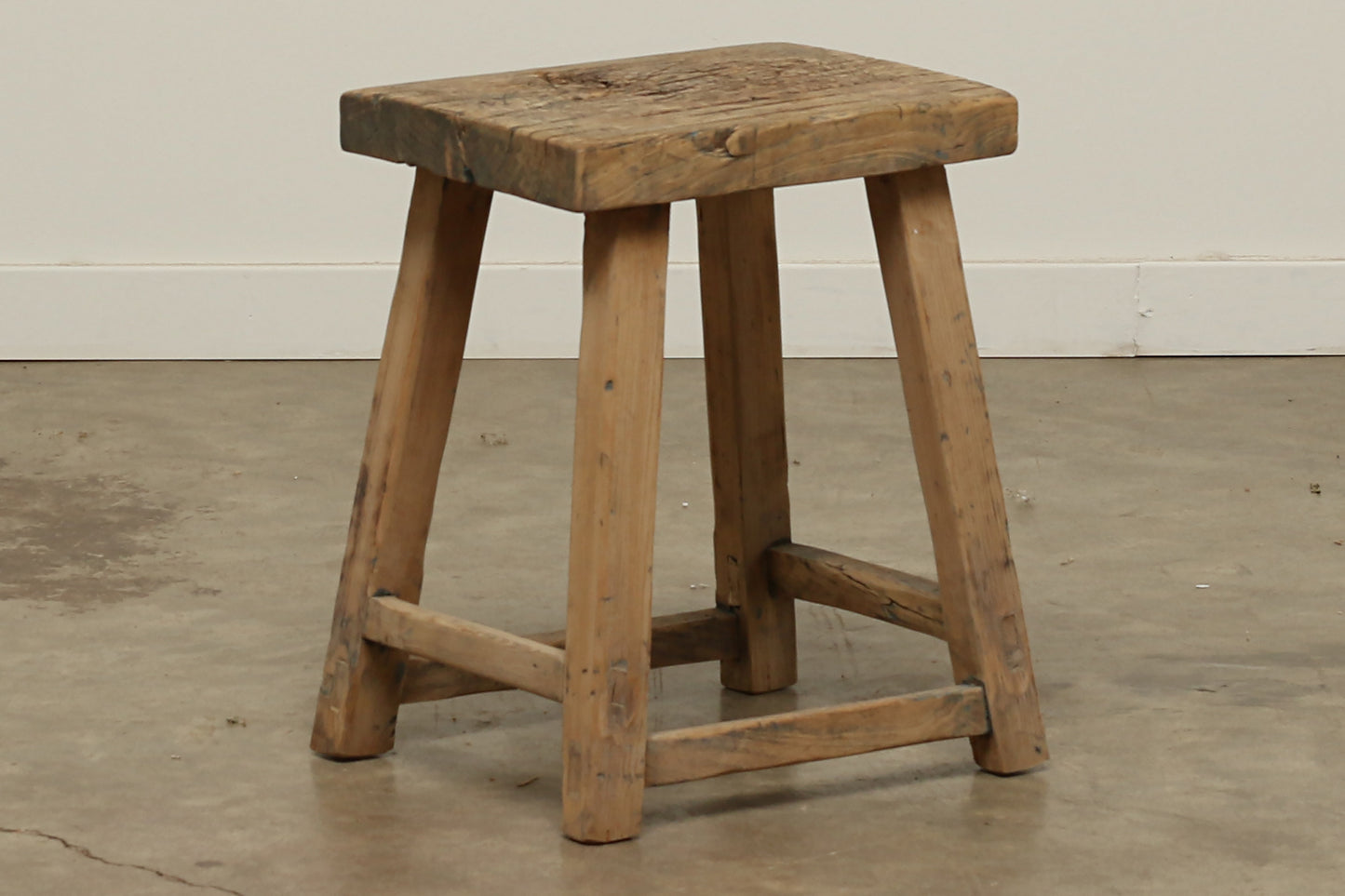Vintage Elm Stool