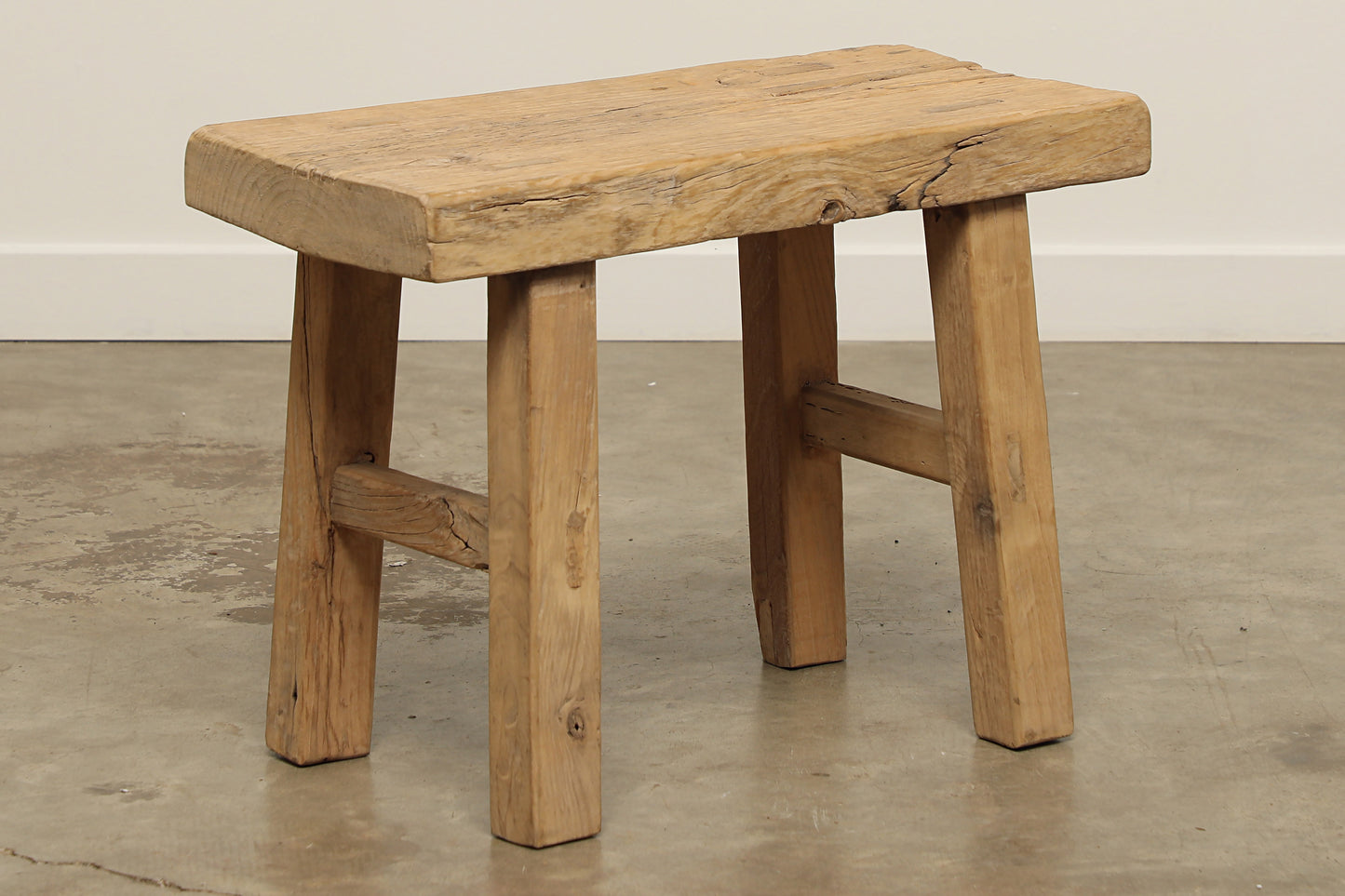 (GAS074) Vintage Poplar Stool - Circa 1940 (26x13x19)