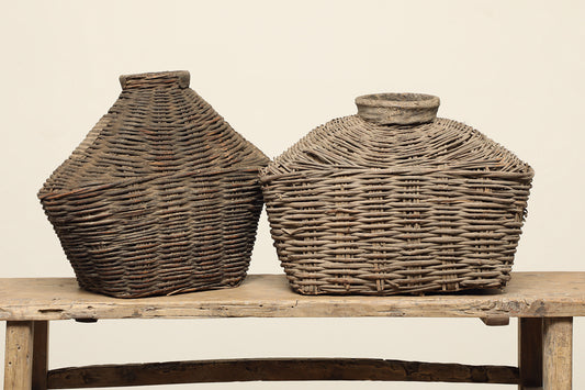 (GAT001) Vintage Willow Basket - Circa 1924 (24x9x17)
