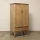 (GAT061) Vintage Elm Cabinet - Circa 1904 (40x22x74)