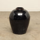 (GAV030) Vintage Black Porcelain Pot - Circa 1940 (19x19x24)