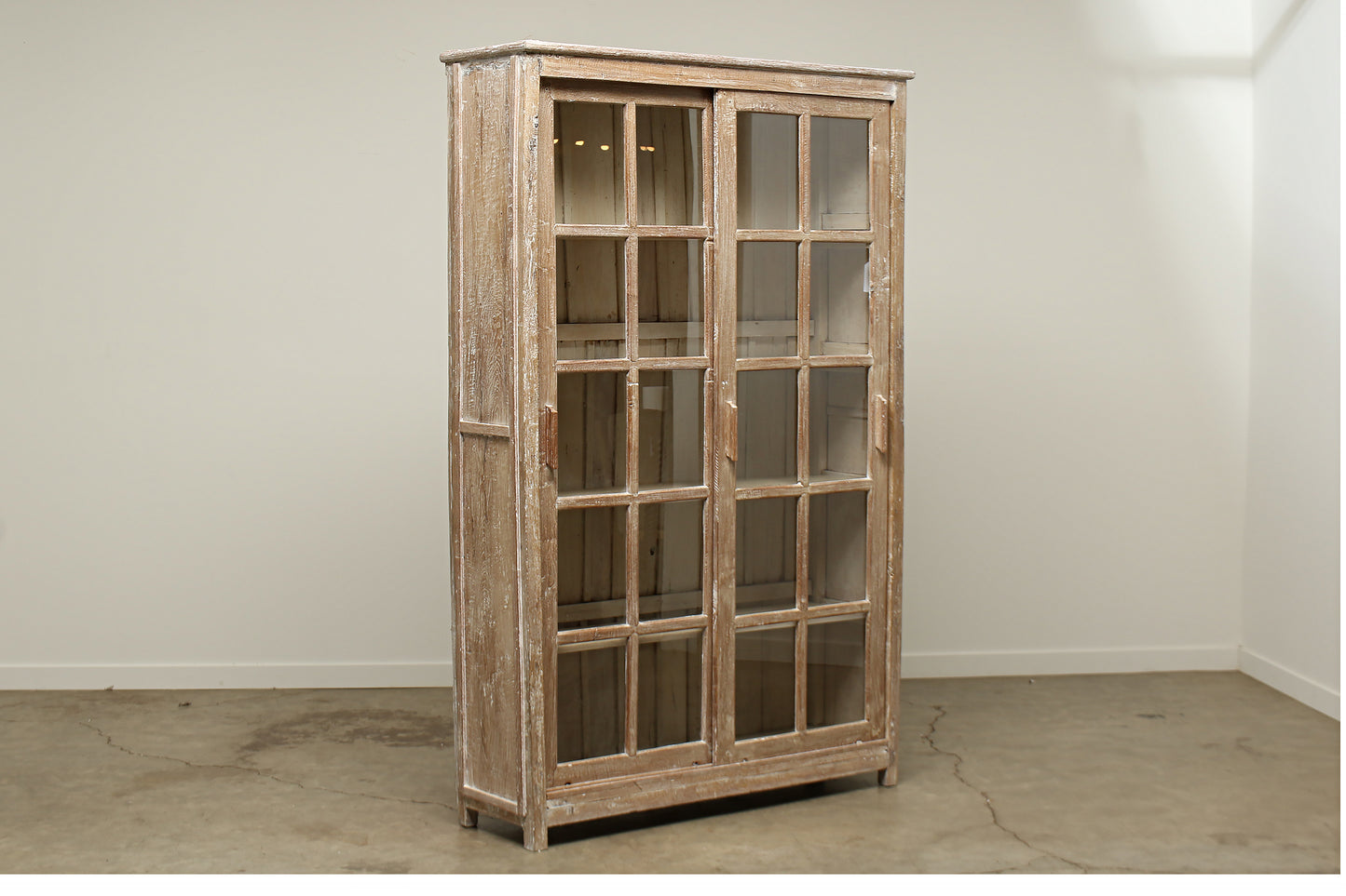 (LHC048) Vintage Teak Showcase 36x84