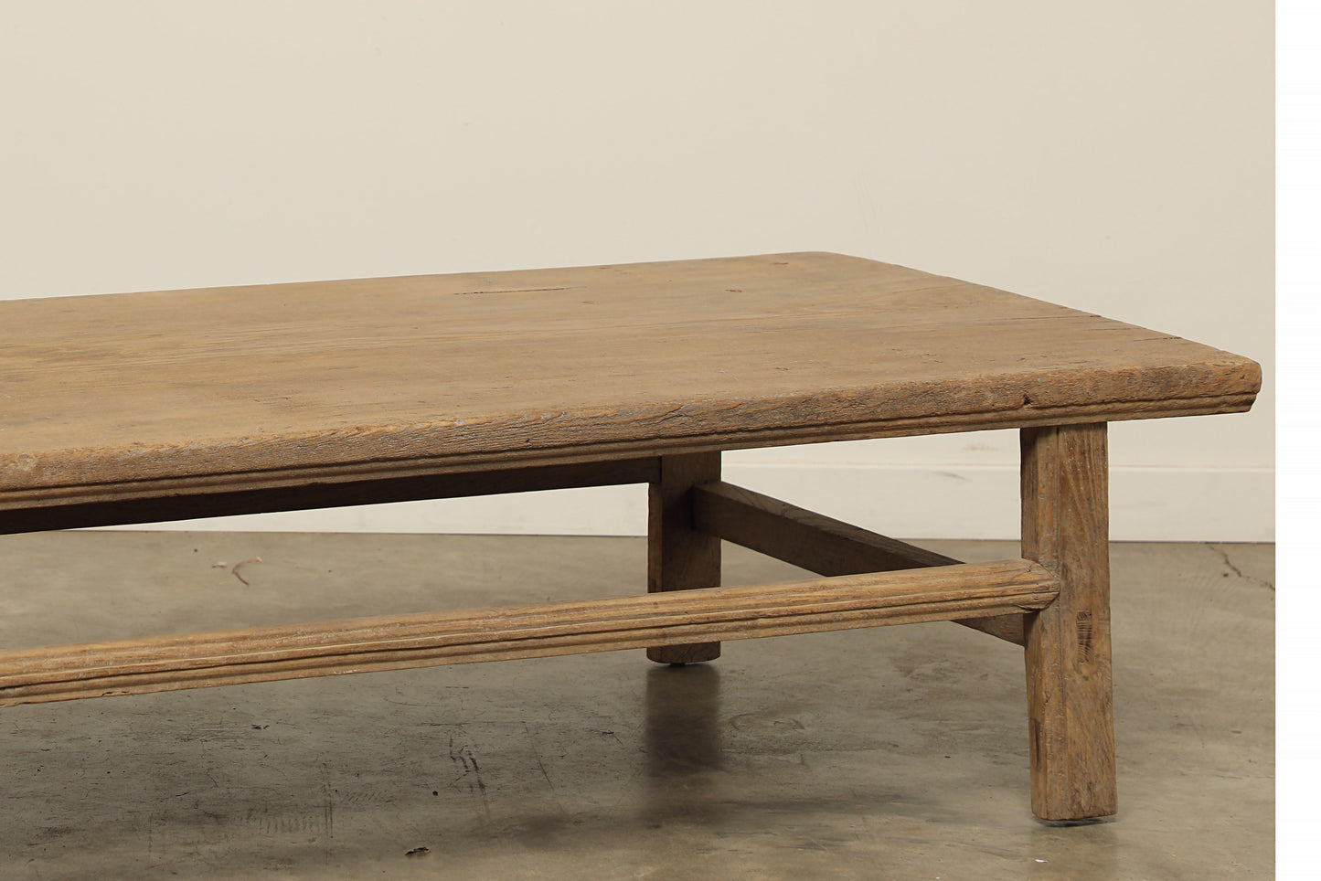 Vintage Elm Coffee Table - Circa 1900