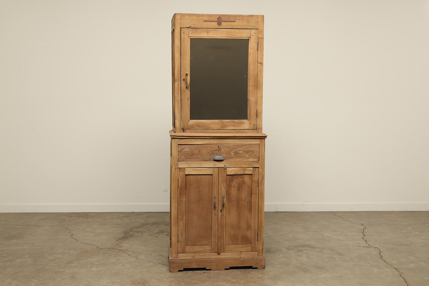 (PP056 ) Vintage 2 part Cabinet (29x17x77)