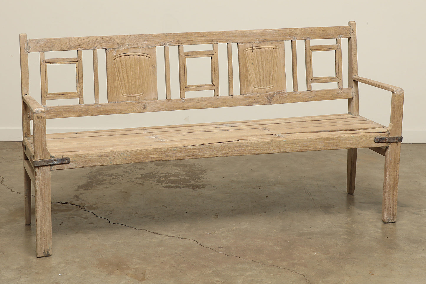 (PP101 ) Vintage Teak Bench (69x21x36)