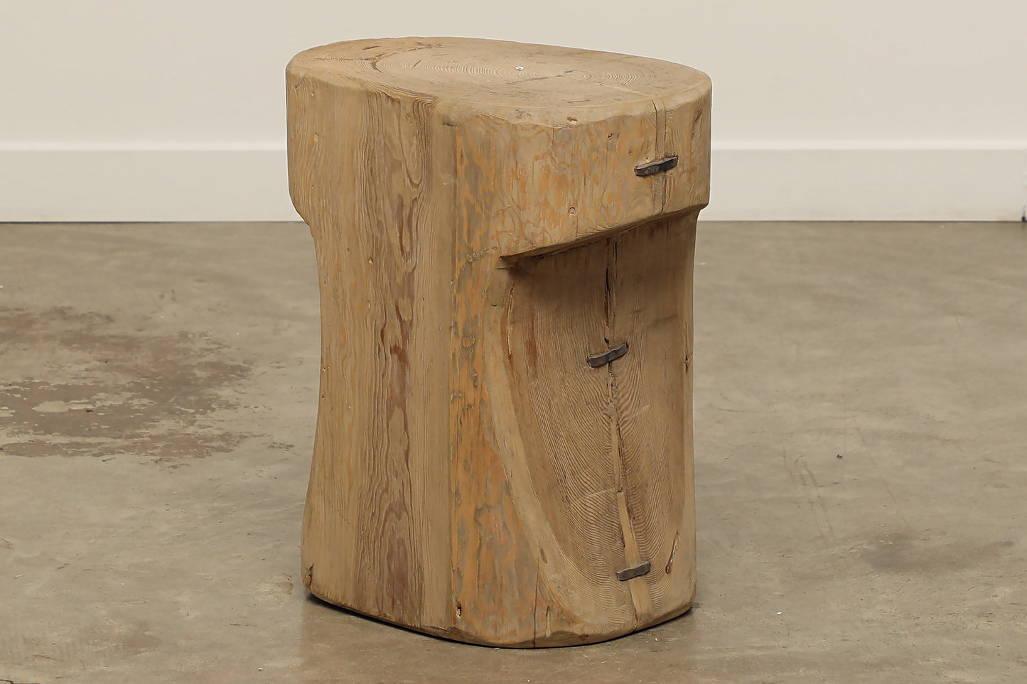 (GAS048) Vintage Pine Side Table - Circa 1820 (14x12x19)