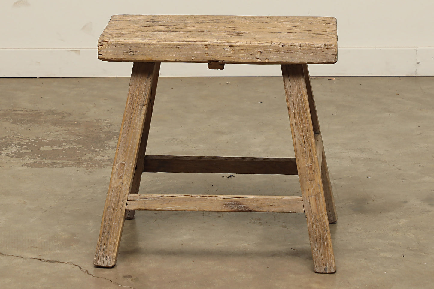 Vintage Elm Stool - Circa 1940