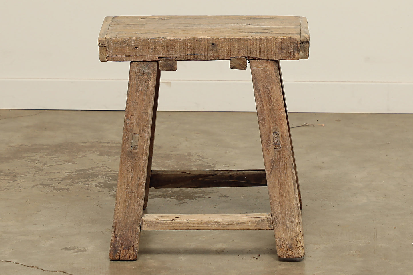 Vintage Elm Stool - Circa 1940