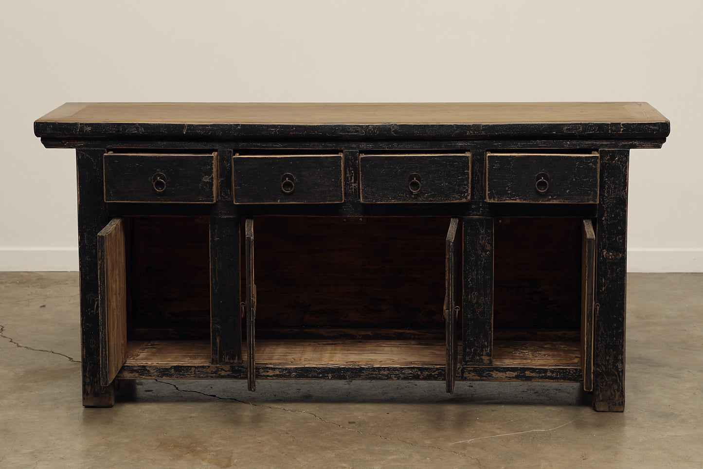 (GAS054) Vintage Poplar Sideboard - Circa 1850 (70x17x33)