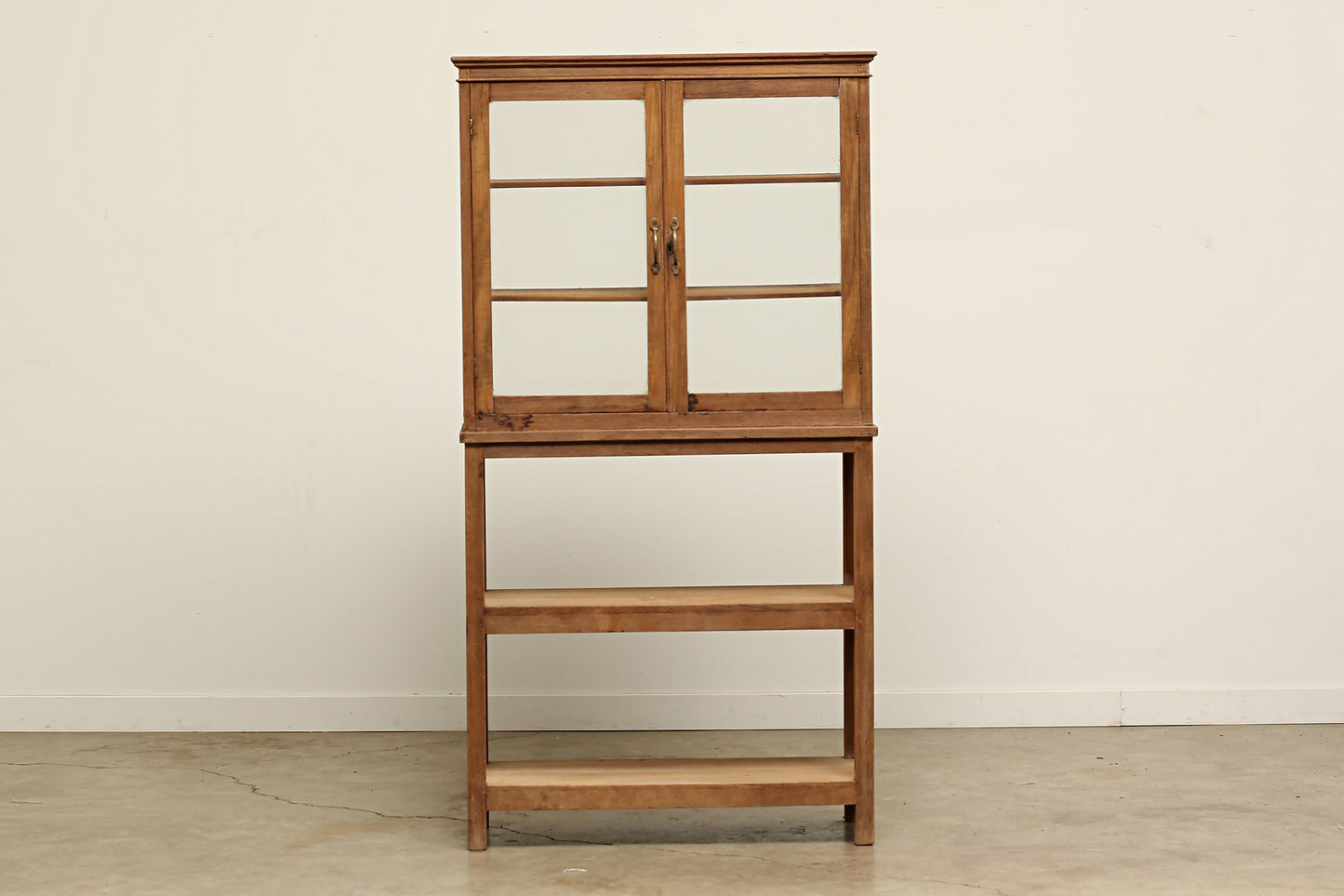 Vintage Glass Showcase Cabinet DCLXV