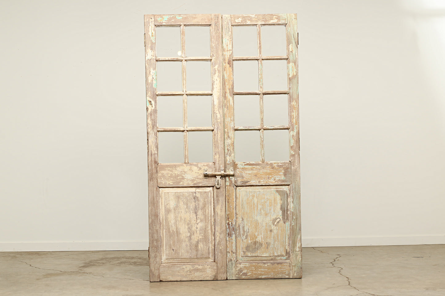 Vintage Painted Teak Door D1.CXLII