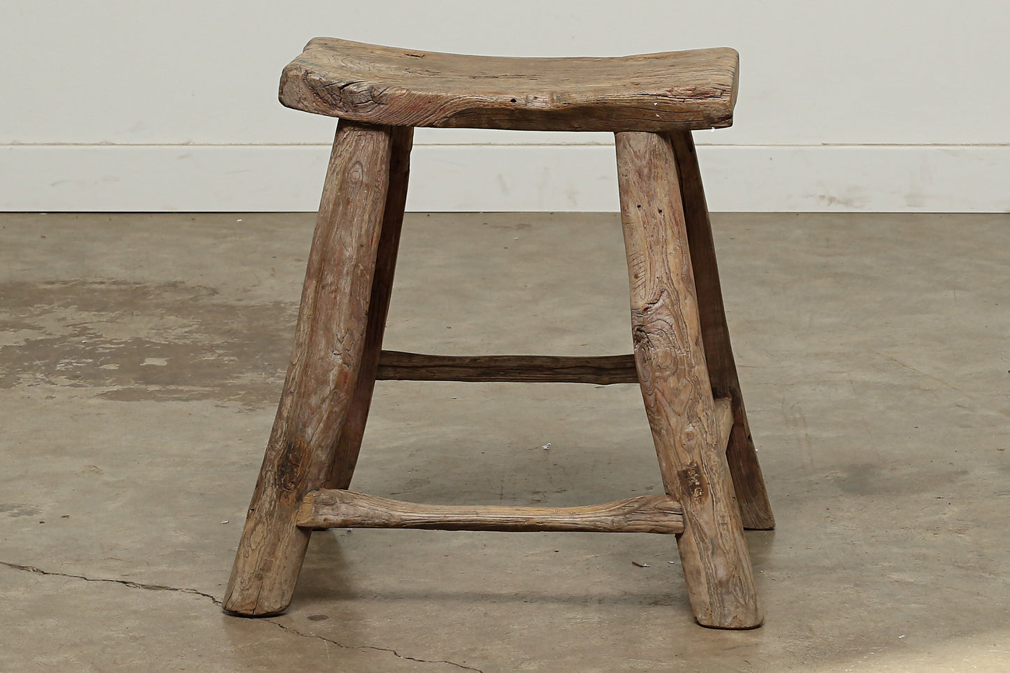 (GAI076-I2) Vintage Saddle Stool (17x9x20)