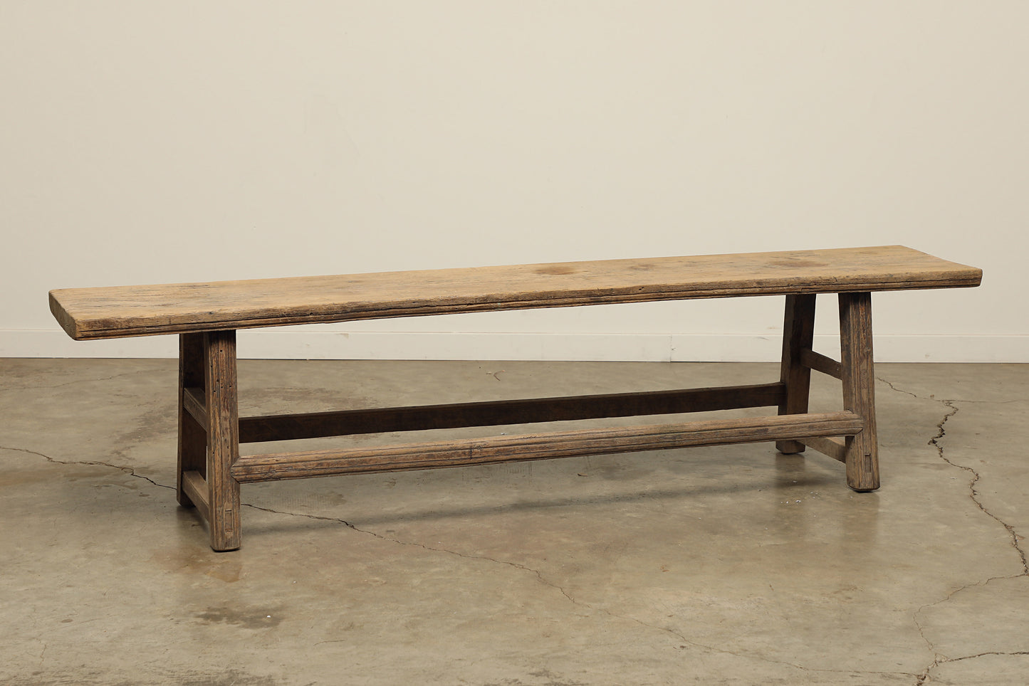 Vintage Elm Bench - Circa 1800