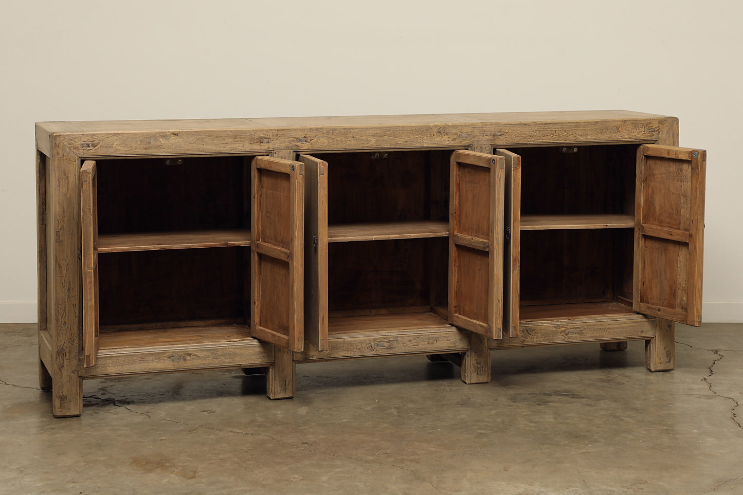 Vintage Poplar Sideboard - Circa 1875