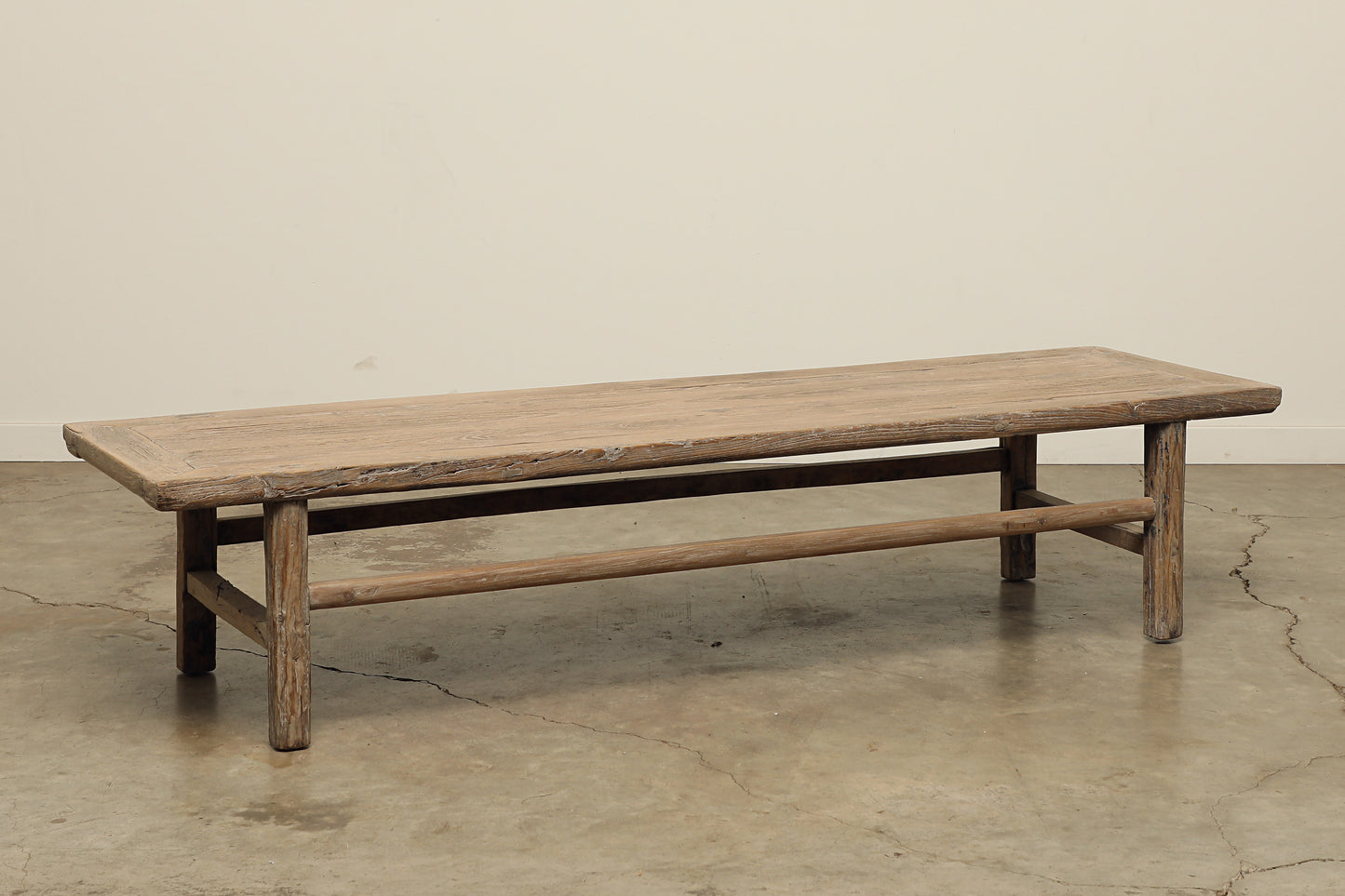 Vintage Elm Coffee Table - Circa 1900