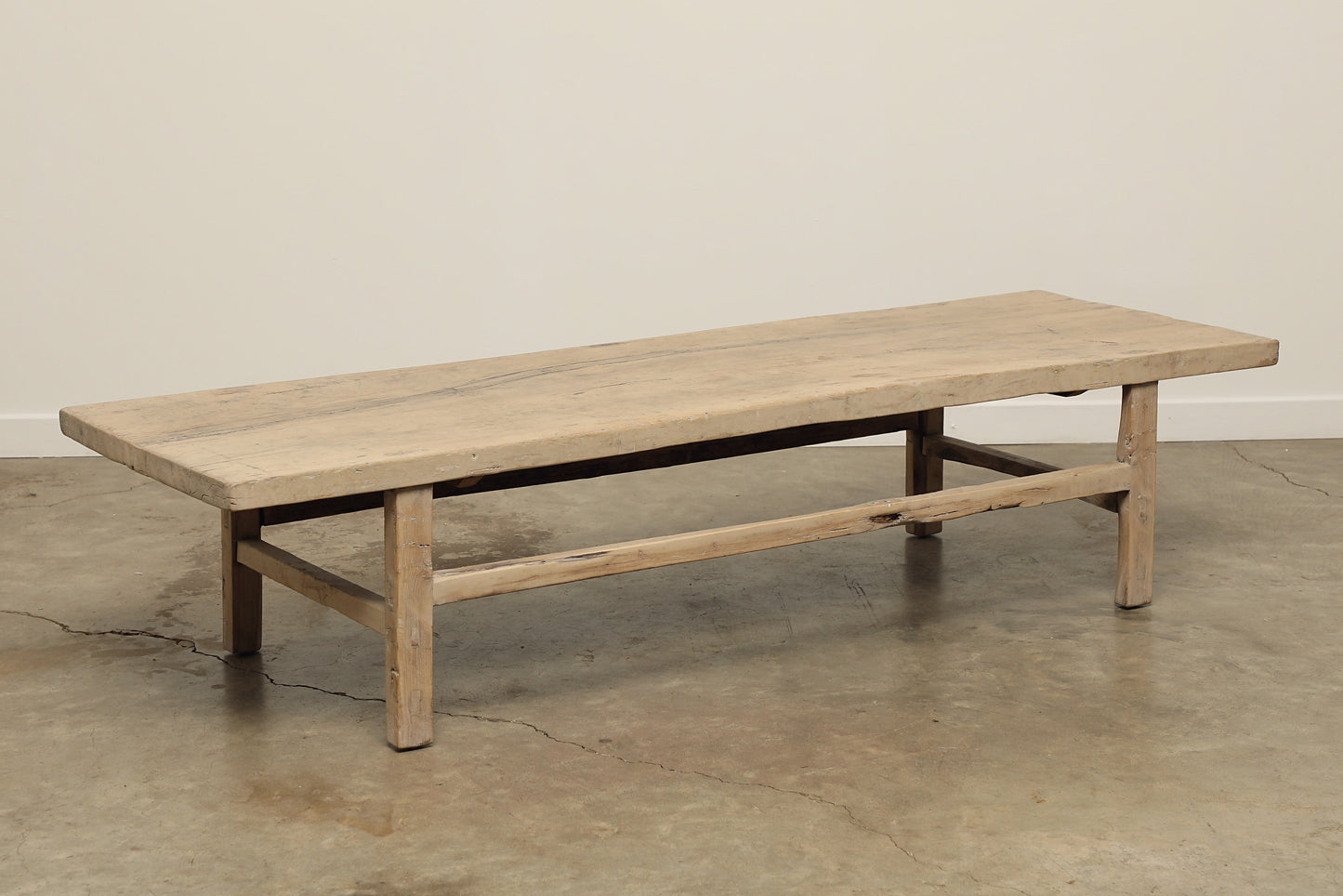 (GAS027) Vintage Poplar Coffee Table - Circa 1900 (80x26x18)