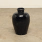 (GAV003) Vintage Black Porcelain Pot - Circa 1940 (13x13x23)