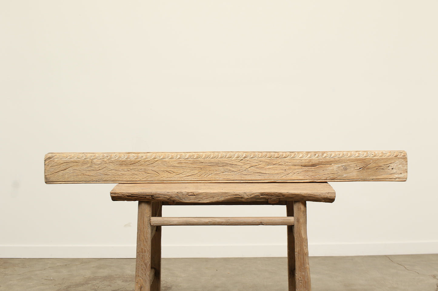 (PP088-P3) Vintage Wooden Carved Beam (70x7x2)