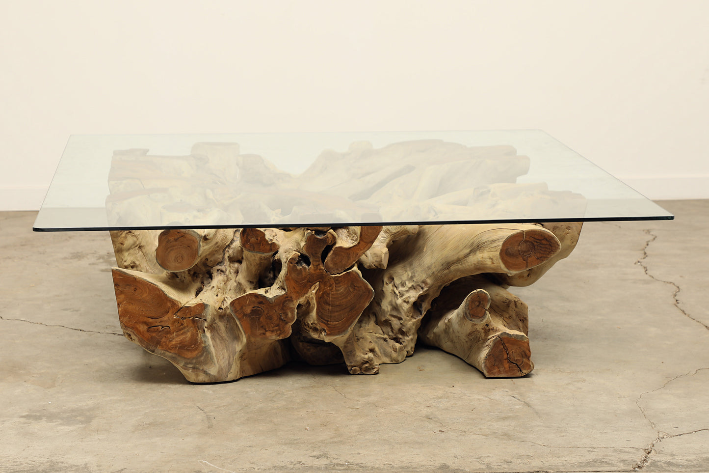 (SPTB1864-G10) Teak Root Coffee Table (48x48x18)